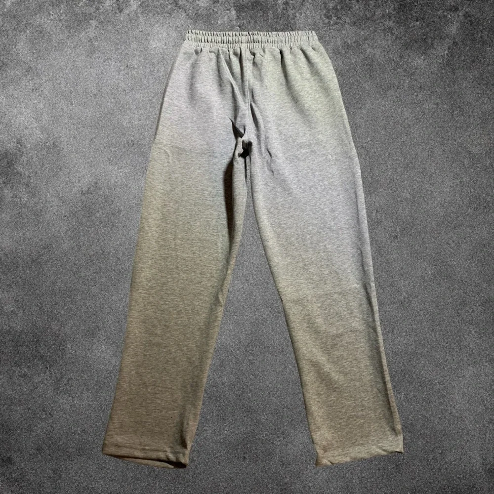 Alo Yoga Accolade Zip Hoodie Open Leg Sweatpants Set Medium Grey Athleisure